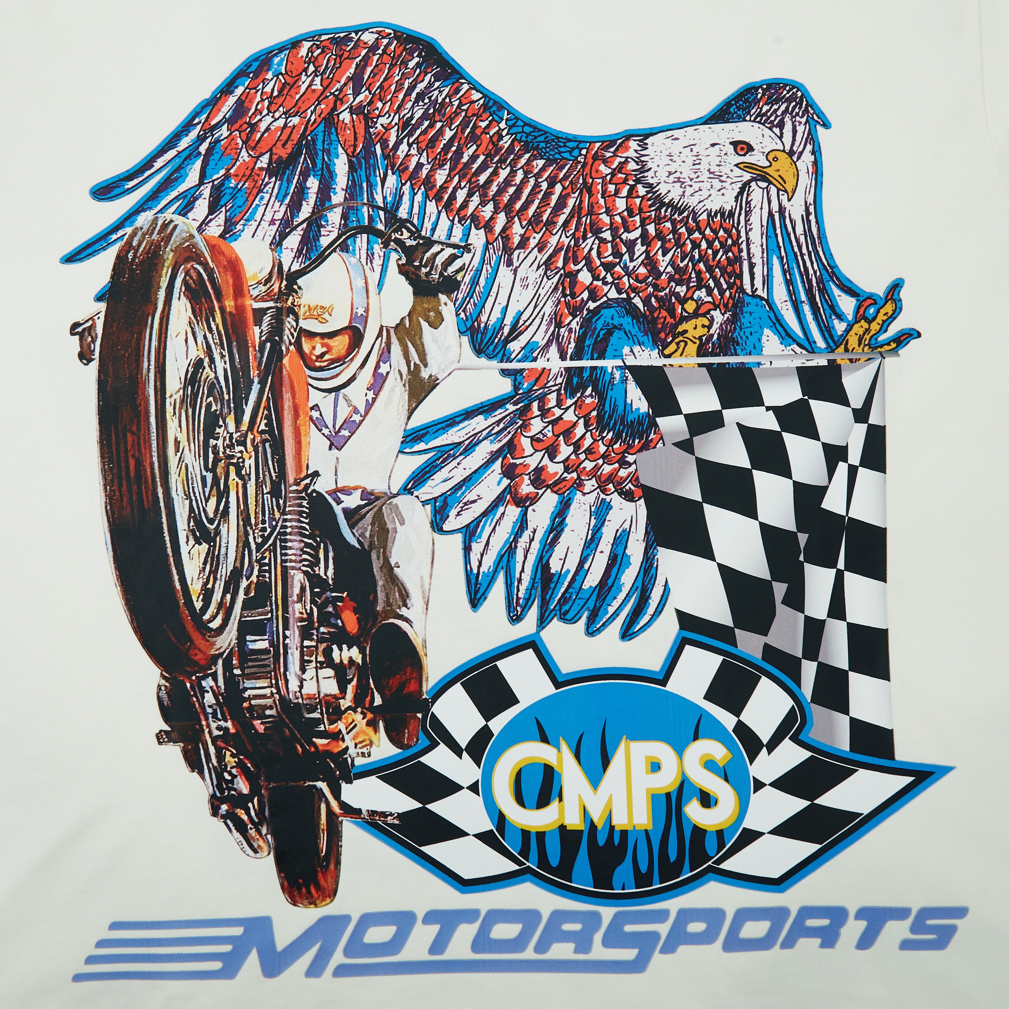 Motor Sports Crop Tee (Cream)